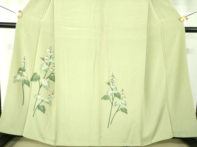平和屋着物●訪問着 ろうけつ染め 草花文 正絹 逸品 DABH9459ps