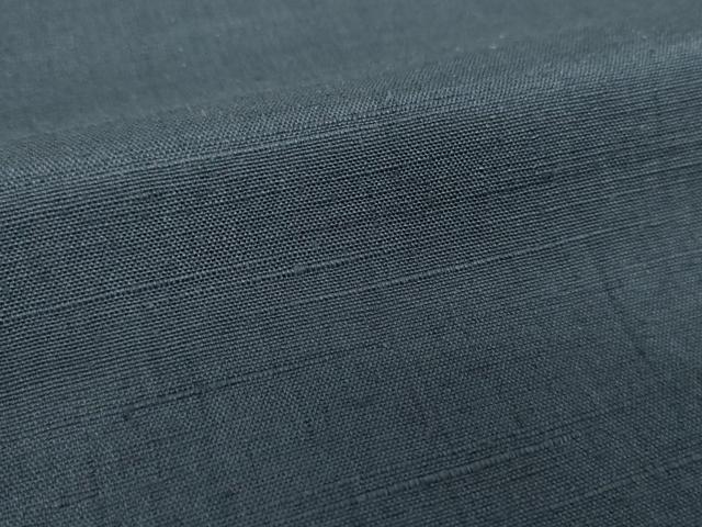 平和屋着物●結城紬 色無地 鉄御納戸色 正絹 逸品 未使用 DABH9472ps