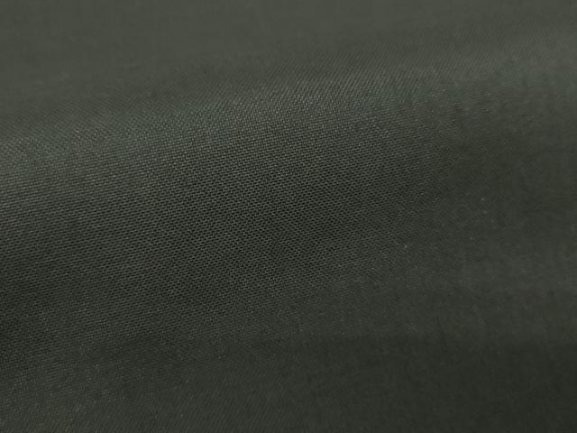平和屋着物●本場縞大島紬 色無地 黒地 正絹 逸品 DABH9476ps
