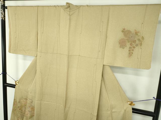 平和屋着物●中国三大刺繍 スワトウ相良刺繍 汕頭相良刺繍 総刺繍 訪問着 地紙重ね花文 正絹 逸品 DABH9483ps