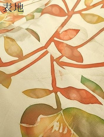 平和屋着物●上質な小紋 地紋起こし 枝花文 正絹 逸品 DABH9491ps