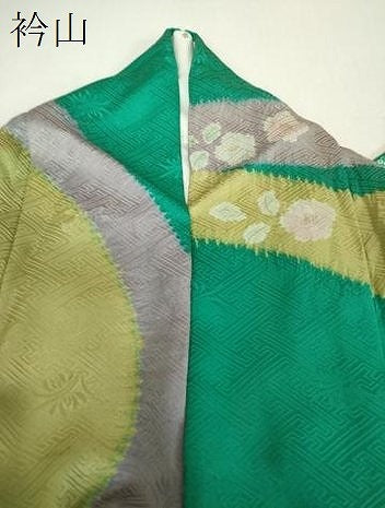 平和屋着物●豪華振袖 駒刺繍 絞り 辻が花 流水桜 金彩 正絹 逸品 DABH9505ps