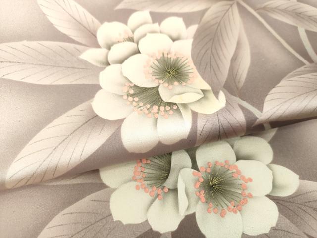 平和屋着物▼本加賀友禅作家 石田巳代治 六通柄袋帯 手描き 枝花文 金彩 正絹 逸品 DABH9536ps