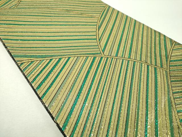 平和屋着物▼両面 全通柄袋帯 萌亜 辻が花 金糸 正絹 逸品 DABH9608ps