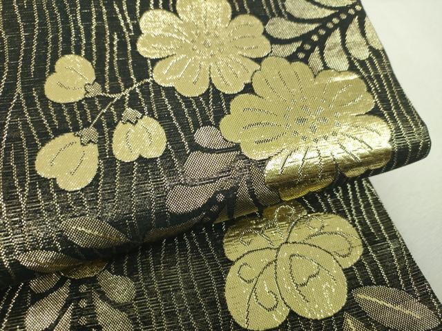 平和屋着物▼両面 全通柄袋帯 萌亜 辻が花 金糸 正絹 逸品 DABH9609ps