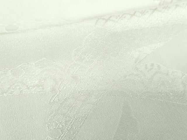 平和屋着物●上質な色無地 雪芝地紋 蕎麦切色 正絹 逸品 DABH9700ps