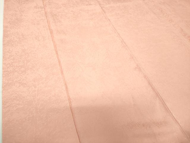 平和屋着物●上質な色無地 樹林地紋 洗柿色 正絹 逸品 未使用 DABH9704ps