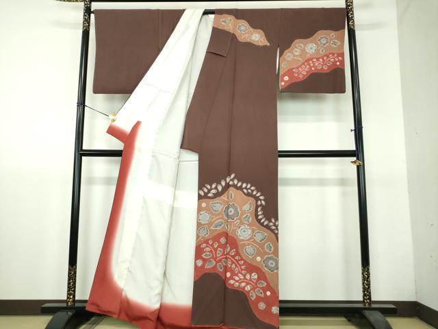 平和屋着物●訪問着 絞り 辻が花 正絹 逸品 DABH9710ps