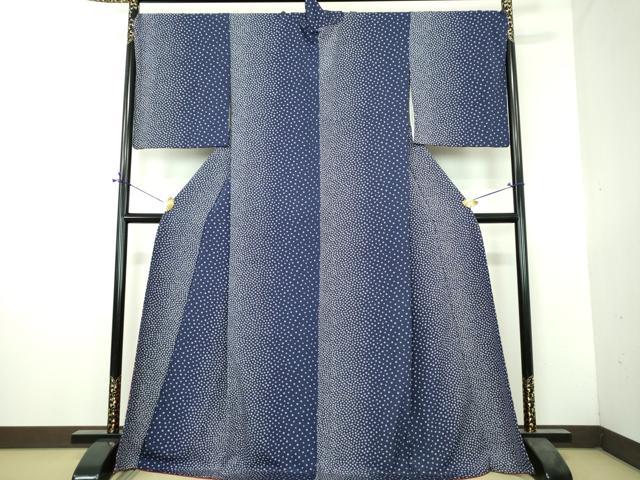 平和屋着物●上質な小紋 小花文 ロング丈 正絹 逸品 DABH9723ps