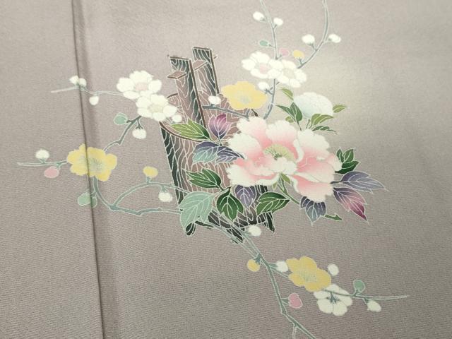 平和屋着物●訪問着 友禅 飾花文 蛍暈し 正絹 逸品 DABH9724ps