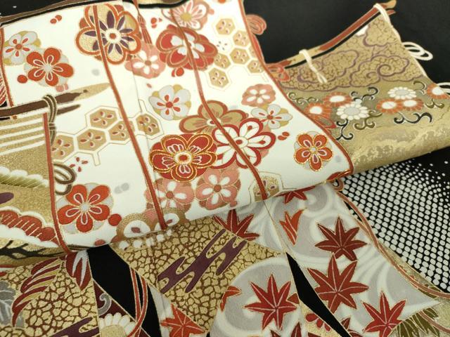 平和屋着物●豪華黒留袖 駒刺繍 几帳花文 金彩 正絹 逸品 DABH9727ps