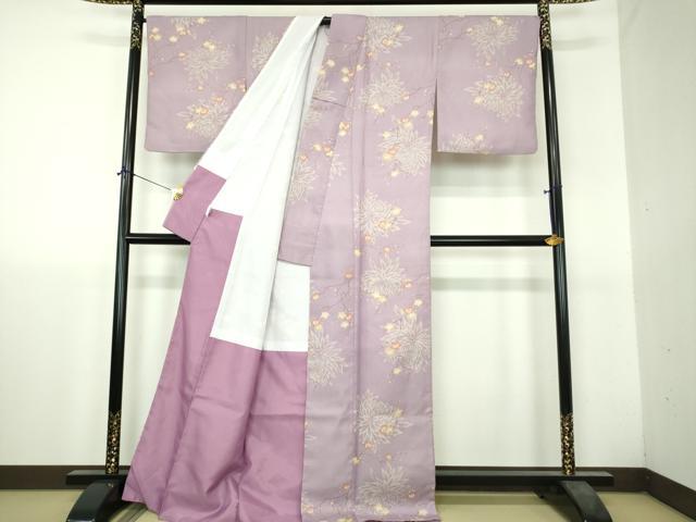 平和屋着物●小紋 乱菊 枝梅 洗える着物 DABH9732ps