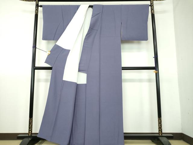 平和屋着物●上質な色無地 褐色 正絹 逸品 DABH9733ps