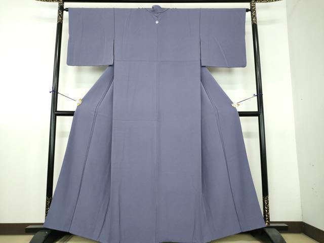 平和屋着物●上質な色無地 褐色 正絹 逸品 DABH9733ps