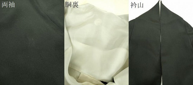 平和屋着物●豪華黒留袖 友禅 作家物 風景花文 正絹 逸品 DABH9737ps