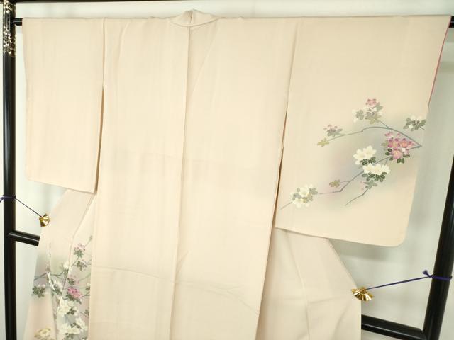平和屋着物●訪問着 友禅 作家物 鴛鴦枝花文 暈し染め 正絹 逸品 未使用 DABH9746ps