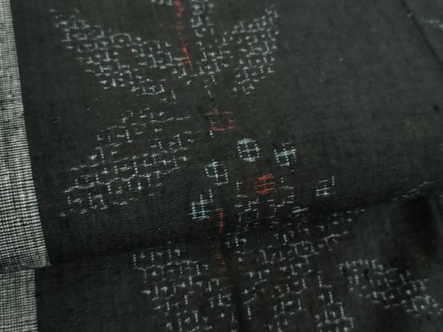 平和屋着物●結城紬 80亀甲 飛び亀甲柄 南天間道 正絹 逸品 DABH9748ps