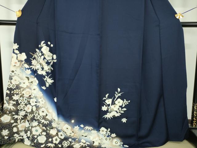 平和屋着物●訪問着 駒刺繍 辻が花 暈し染め 金彩 正絹 逸品 DABH9871ps