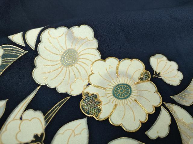 平和屋着物●訪問着 駒刺繍 辻が花 暈し染め 金彩 正絹 逸品 DABH9871ps