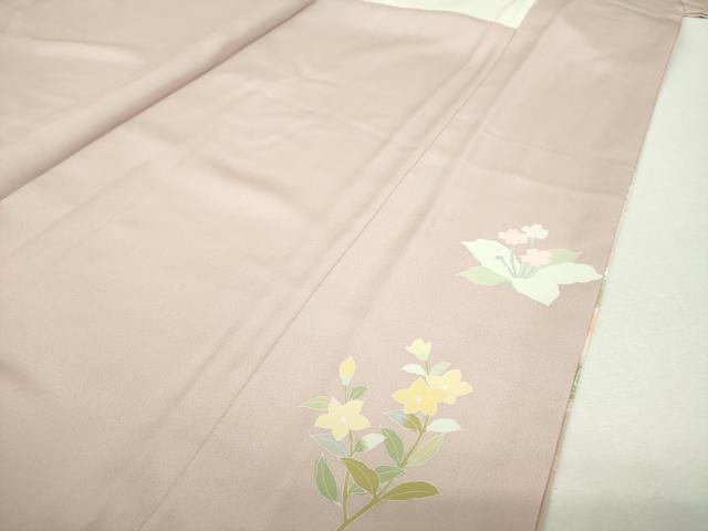 平和屋着物●訪問着 友禅 流水花文 暈し染め 正絹 逸品 DABH9881ps