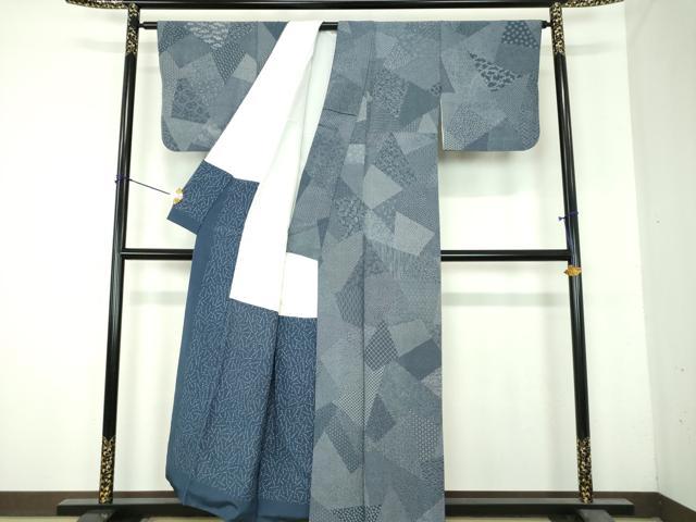 平和屋着物●寺山存男 江戸小紋 吉祥小紋柄 正絹 逸品 DABH9911ps