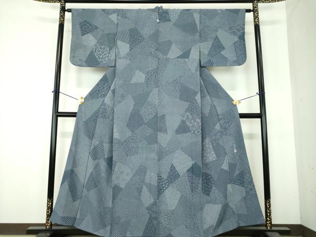 平和屋着物●寺山存男 江戸小紋 吉祥小紋柄 正絹 逸品 DABH9911ps