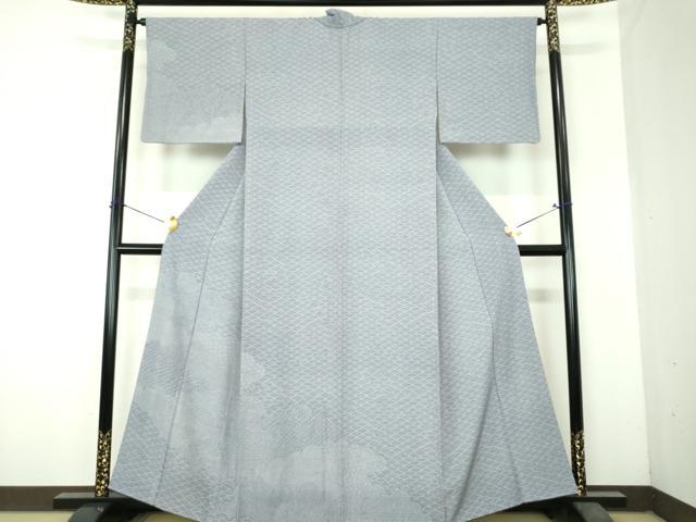 平和屋着物●江戸小紋 訪問着 雲取り吉祥小紋柄 正絹 逸品 DABH9913ps