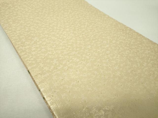 平和屋着物▼佐賀錦 両面 六通柄袋帯 几帳花文 金銀糸 正絹 逸品 DABH9984ps
