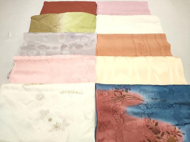 平和屋着物★和装小物 帯揚げ10枚セット 正絹 逸品 DABI0003xg