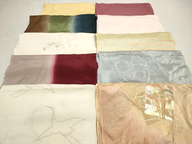 平和屋着物★和装小物 帯揚げ10枚セット 正絹 逸品 DABI0012xg