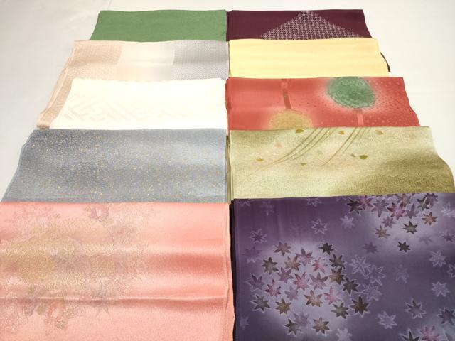 平和屋着物★和装小物 帯揚げ10枚セット 丹後ちりめん 正絹 逸品 DABI0026xg