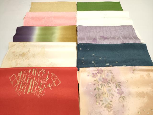 平和屋着物★和装小物 帯揚げ10枚セット 丹後ちりめん 正絹 逸品 DABI0029xg