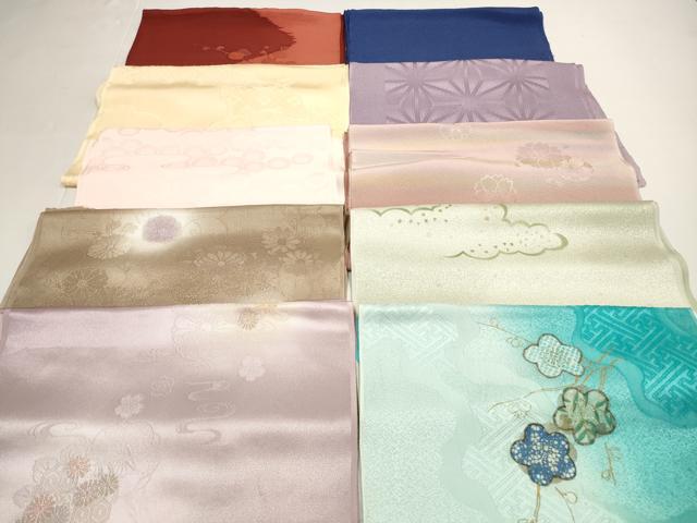 平和屋着物★和装小物 帯揚げ10枚セット 丹後ちりめん 正絹 逸品 DABI0046xg