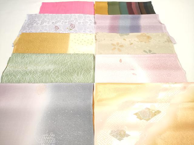 平和屋着物★和装小物 帯揚げ10枚セット 正絹 逸品 DABI0050xg
