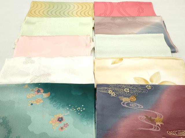 平和屋着物★和装小物 帯揚げ10枚セット 正絹 逸品 DABI0054xg