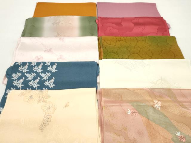 平和屋着物★和装小物 帯揚げ10枚セット 丹後ちりめん 正絹 逸品 DABI0059xg