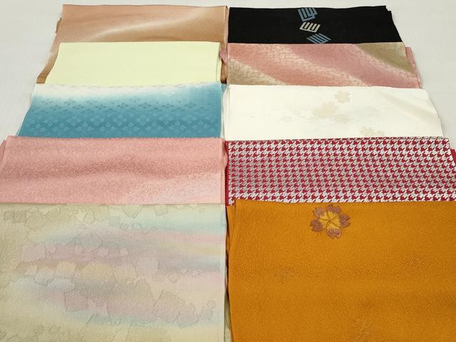 平和屋着物★和装小物 帯揚げ10枚セット 正絹 逸品 DABI0081xg
