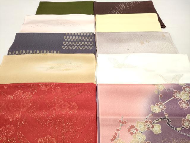 平和屋着物★和装小物 帯揚げ10枚セット 丹後ちりめん 正絹 逸品 DABI0087xg