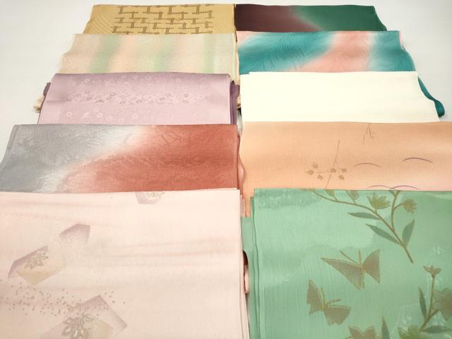 平和屋着物★和装小物 帯揚げ10枚セット 正絹 逸品 DABI0094xg