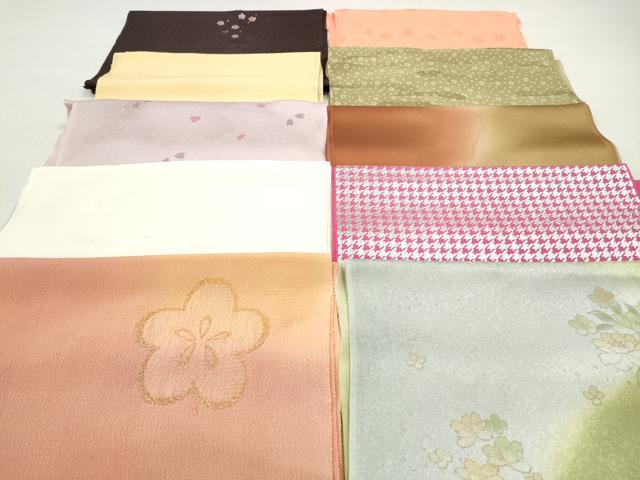平和屋着物★和装小物 帯揚げ10枚セット 正絹 逸品 DABI0110xg