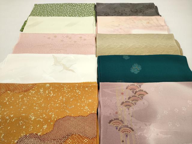 平和屋着物★和装小物 帯揚げ10枚セット 正絹 逸品 DABI0116xg