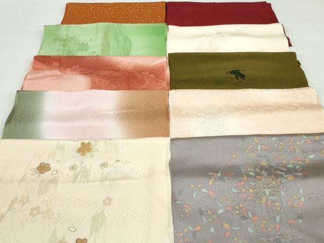 平和屋着物★和装小物　帯揚げ10枚セット　丹後ちりめん　正絹　逸品　DABB8022xg 平和屋着物☆和装小物 帯揚げ10枚セット 丹後ちりめん 正絹 逸品 未使用