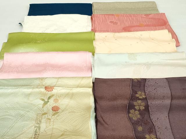平和屋着物★和装小物 帯揚げ10枚セット 丹後ちりめん 正絹 逸品 未使用 DABI0182xg