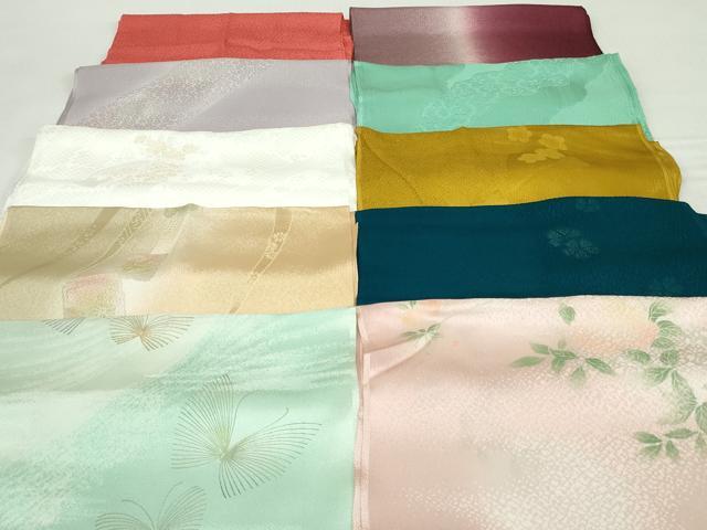 平和屋着物★和装小物 帯揚げ10枚セット 丹後ちりめん 正絹 逸品 未使用 DABI0184xg