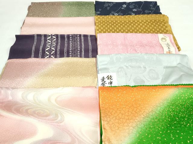 平和屋着物★和装小物 帯揚げ10枚セット 正絹 逸品 未使用 DABI0193xg