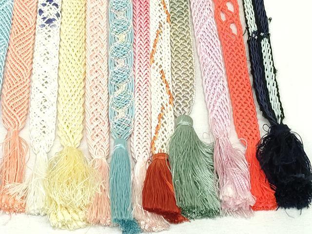 平和屋着物*夏物 和装小物 帯締め20本セット レース織 未使用あり 逸品 DABI0199xg