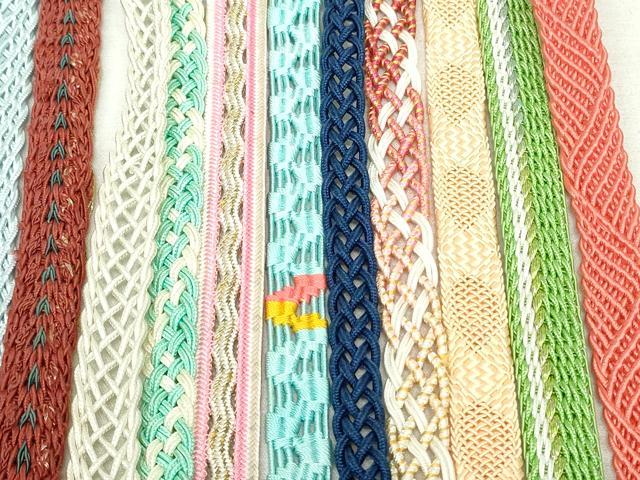 平和屋着物*夏物 和装小物 帯締め20本セット 金糸 丸組 未使用あり 逸品 DABI0203xg