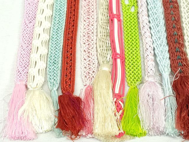 平和屋着物*夏物 和装小物 帯締め20本セット 金糸 丸組 未使用あり 逸品 DABI0203xg