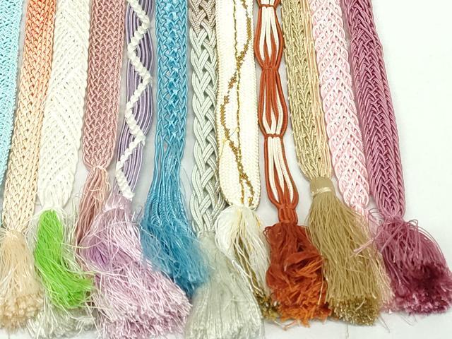 平和屋着物*夏物 和装小物 帯締め20本セット レース織 高麗組 金糸 ラメ糸 長尺あり 未使用あり 逸品 DABI0204xg