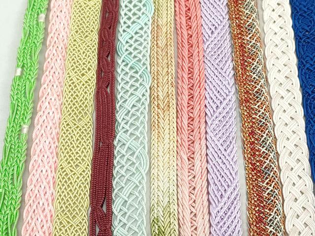 平和屋着物*夏物 和装小物 帯締め20本セット レース織 金糸 未使用あり 逸品 DABI0208xg